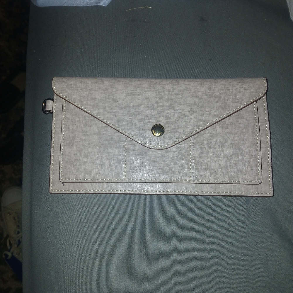 Dooney And Bourke Elegant Cream Envelope Clutch